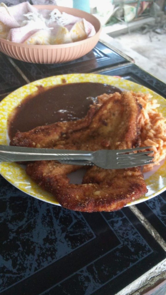 Carne enchilada oaxaqueña en La Chigola